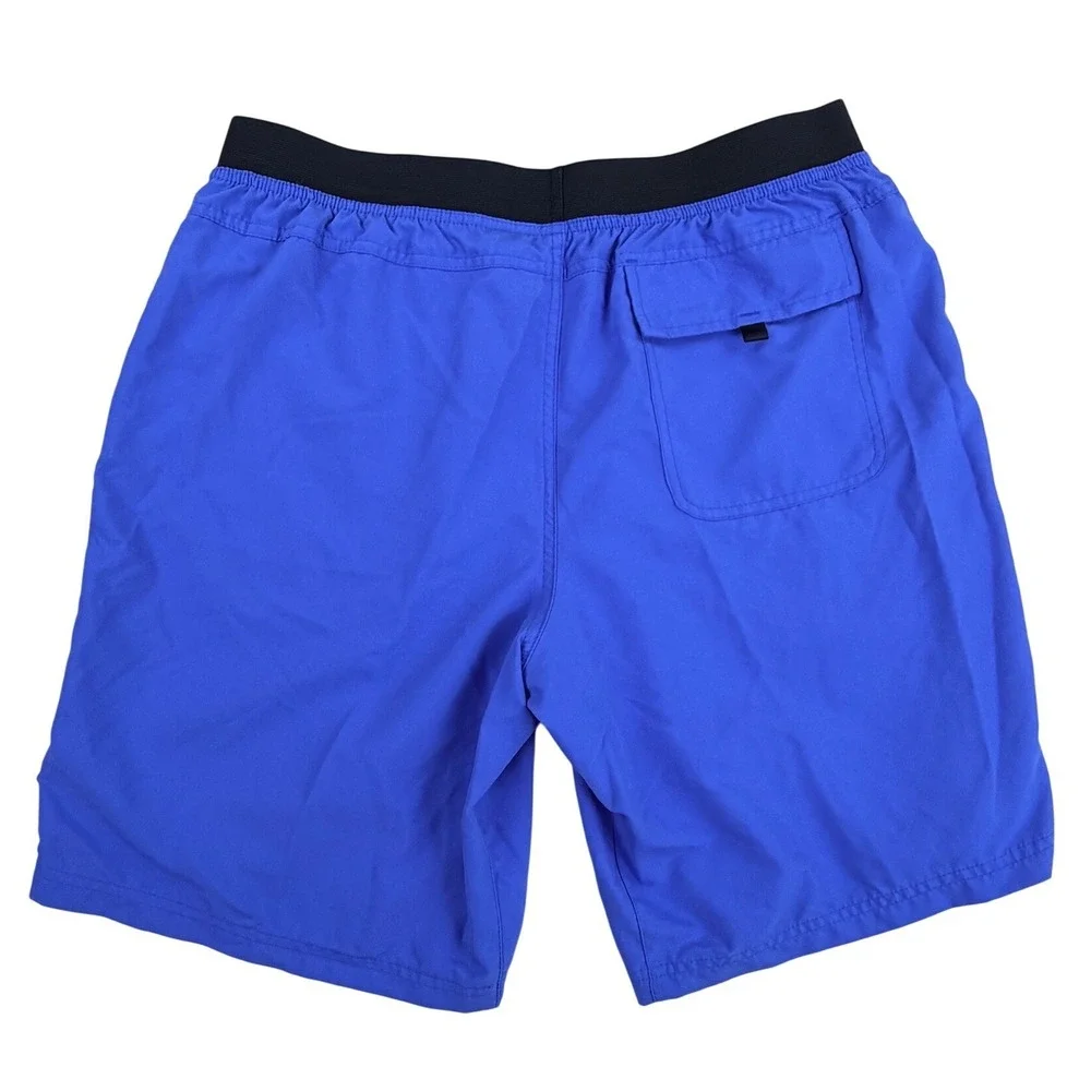 prAna Breathe Athletic Shorts Men XL Blue Performance Stretch Gym Unlined 10